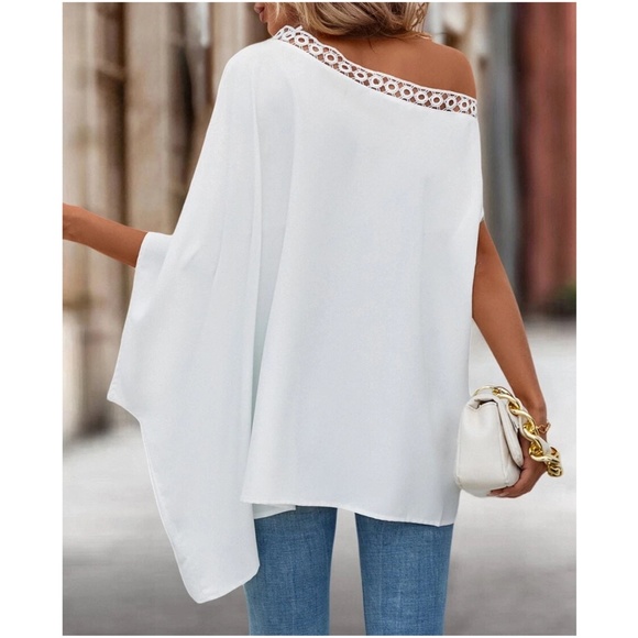 015 One Shoulder Batwing Blouse - Picture 6 of 9